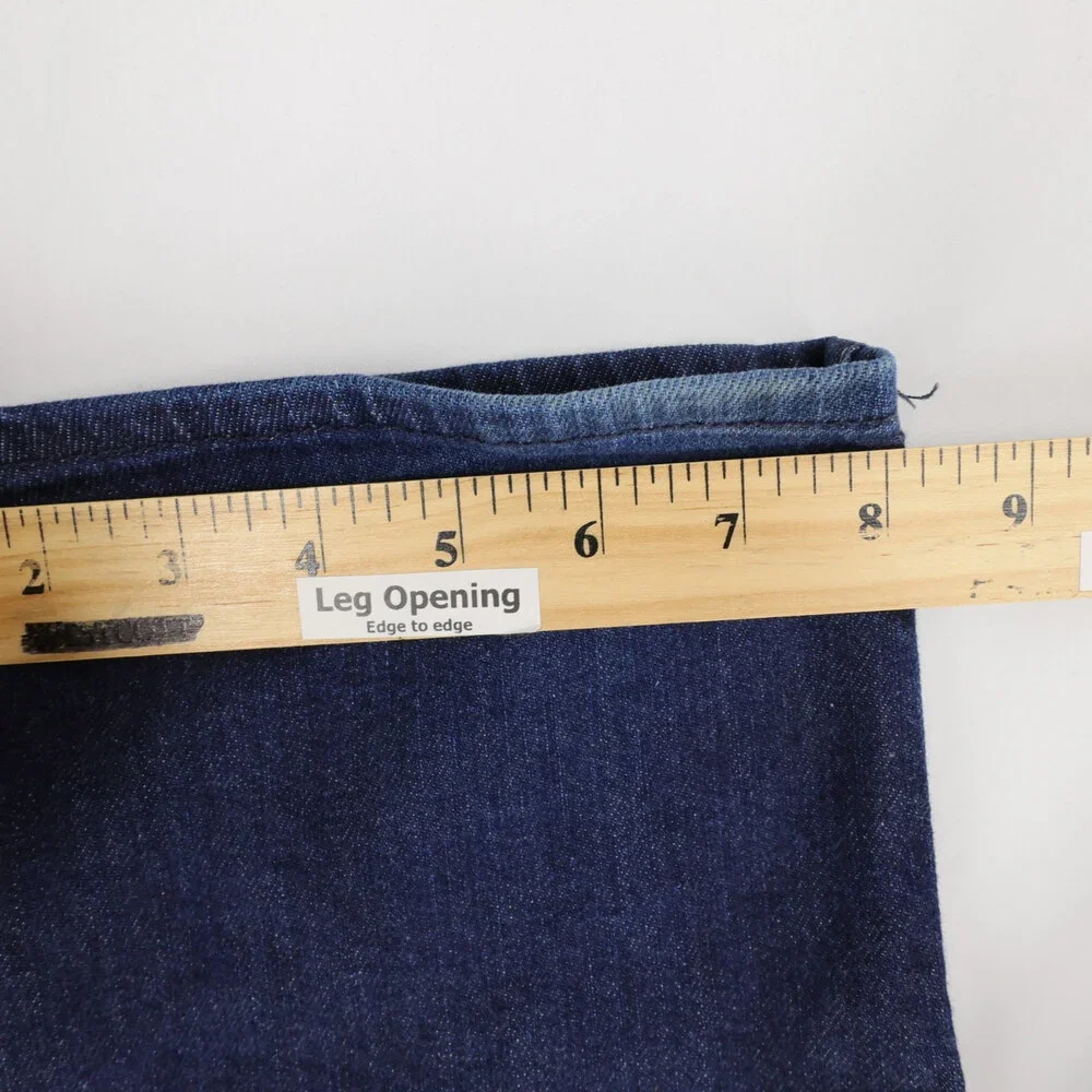 7 For All Mankind Standard Jeans Mens 40 Blue Dark Wash Button Fly Straight Leg